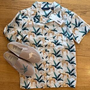 NWT Janie and Jack Shirt and Shoes Set 🐪
